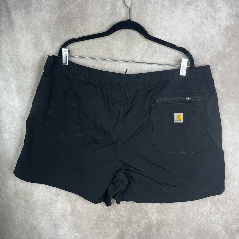 Carhartt Force Relaxed Fit Ripstop 5-Pocket Work Shorts‎ In Black Women's Sz XXL